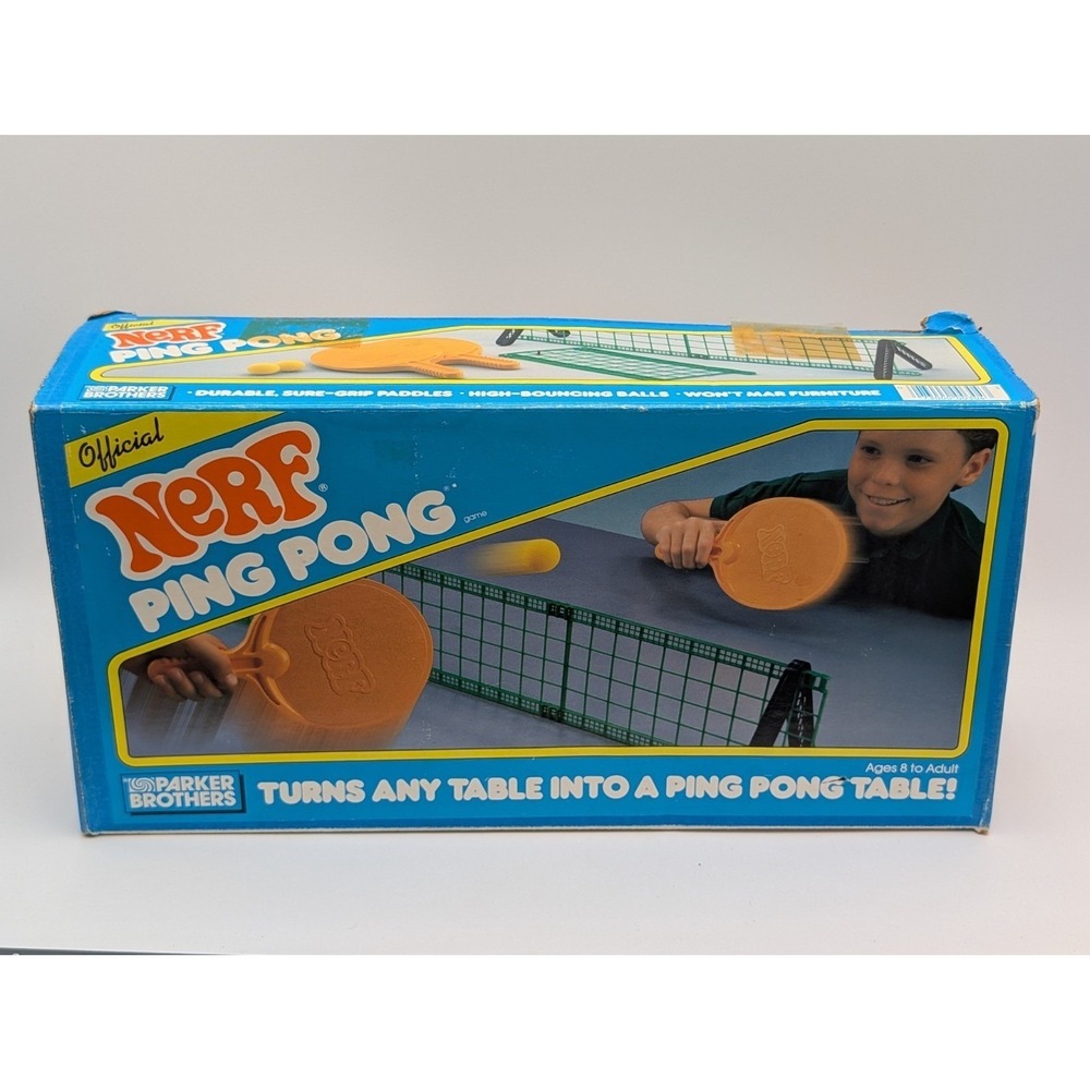 Nerf‎ Ping Pong Table Game Playset 1987